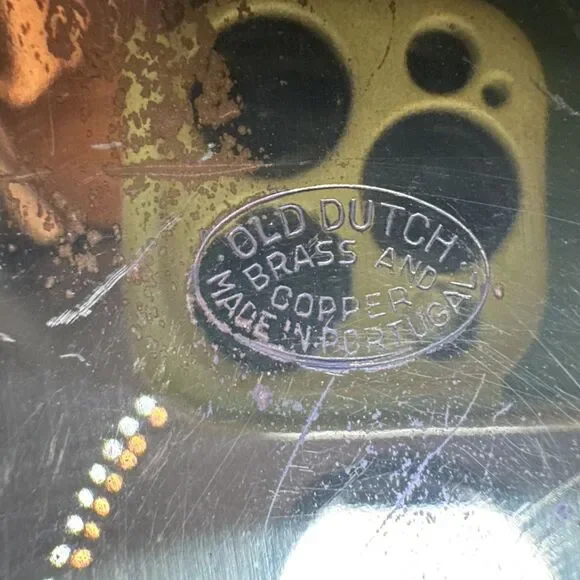 Vintage Old Dutch Design COPPER TEAPOT Kettle w/ Wood & Brass Handle Portugal - Picture 9 of 11